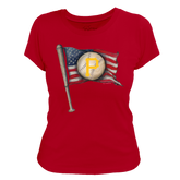 Pittsburgh Pirates Baseball Flag Women's Tee Shirt