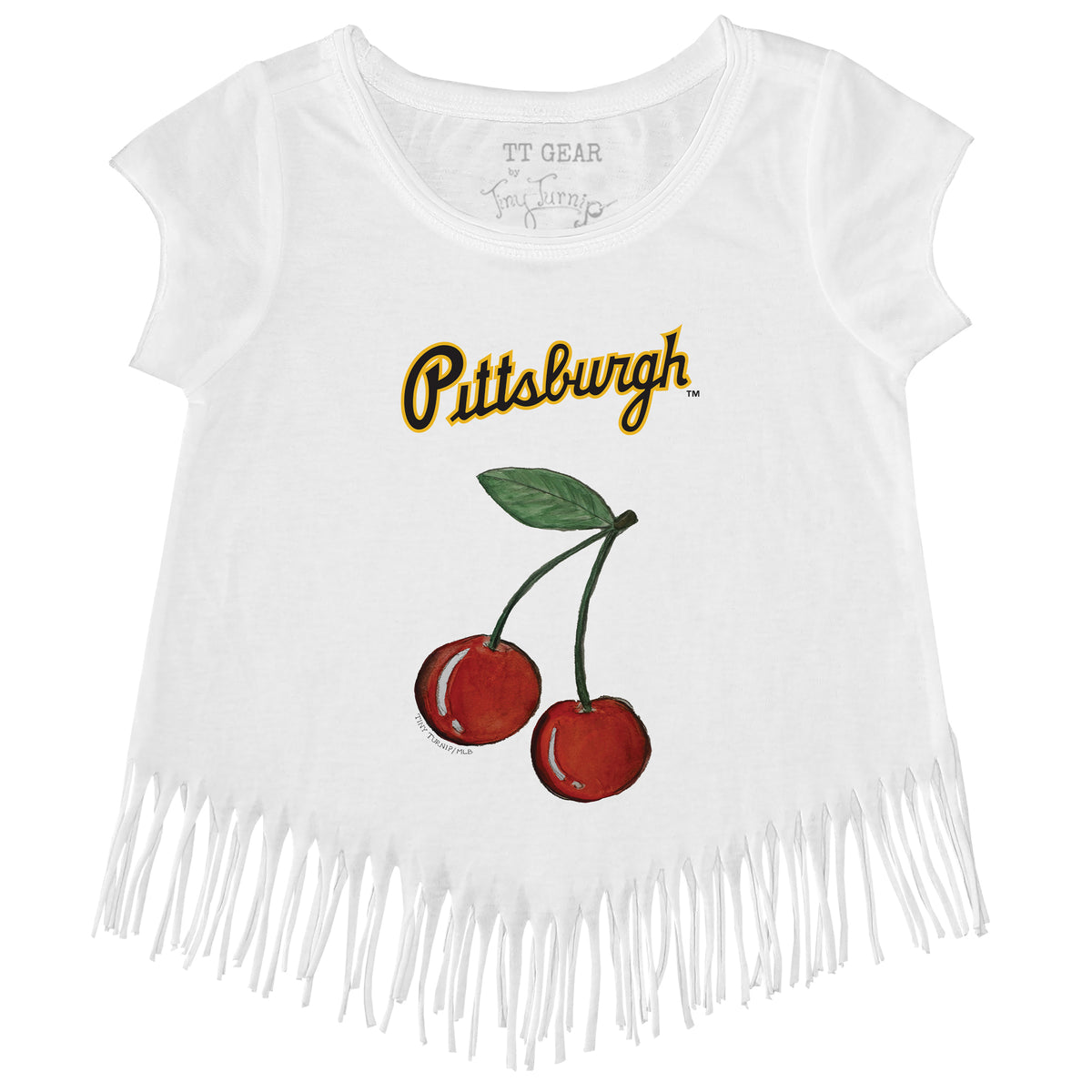 Pittsburgh Pirates Cherries Fringe Tee