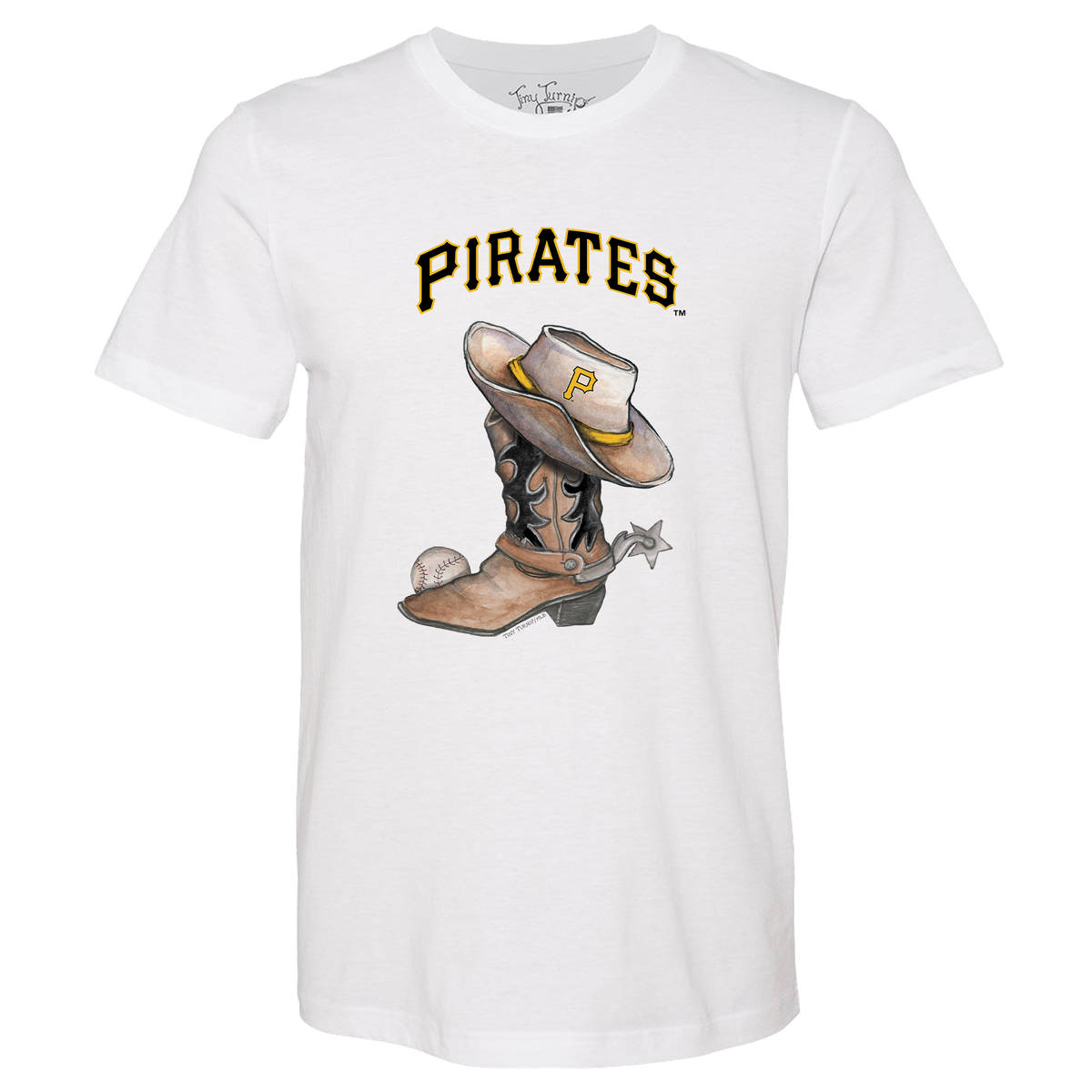 Pittsburgh Pirates Cowboy Boot Unisex Tee Shirt