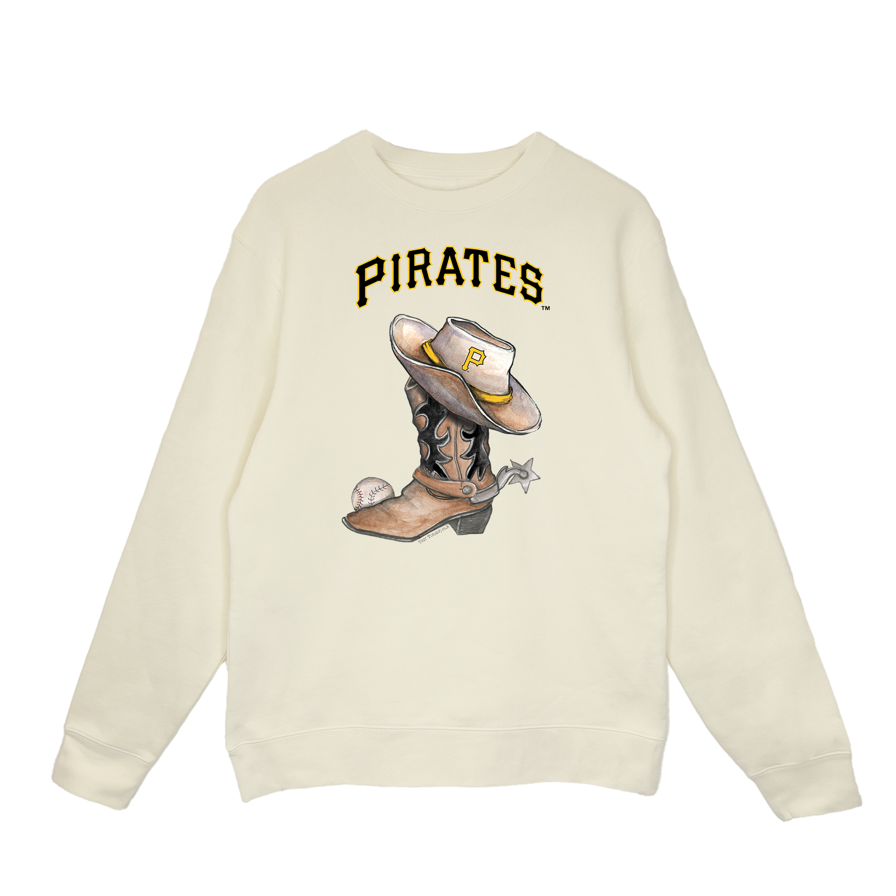 Pittsburgh Pirates Cowboy Boot Crewneck Sweatshirt