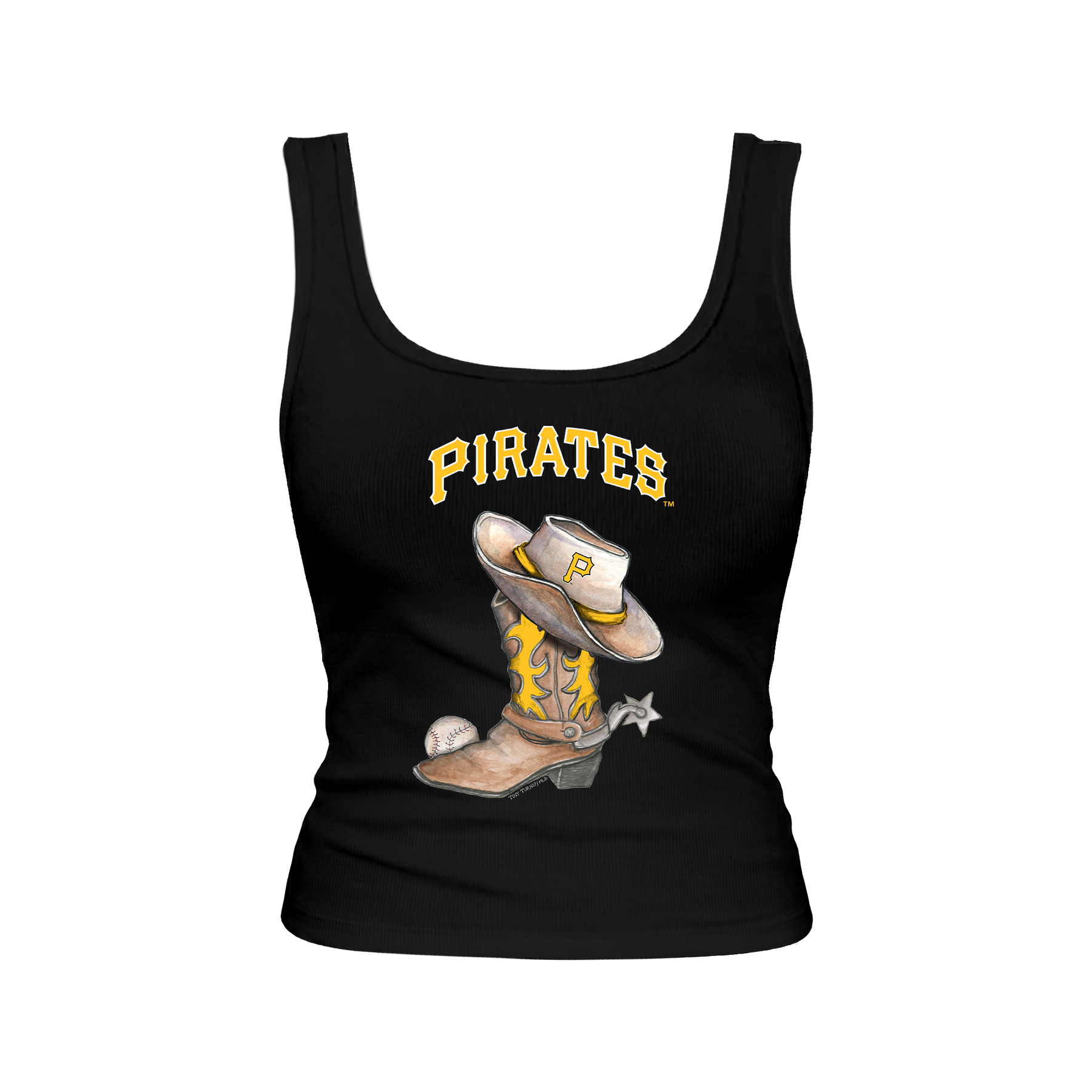 Pittsburgh Pirates Cowboy Boot Emmy Tank