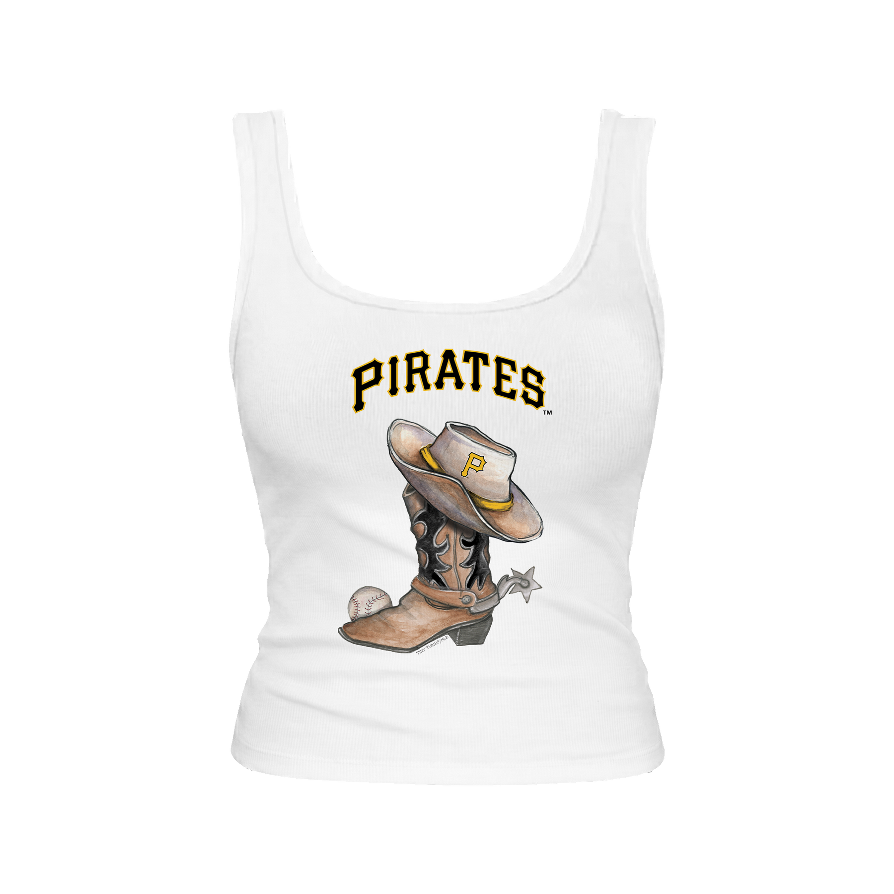 Pittsburgh Pirates Cowboy Boot Emmy Tank