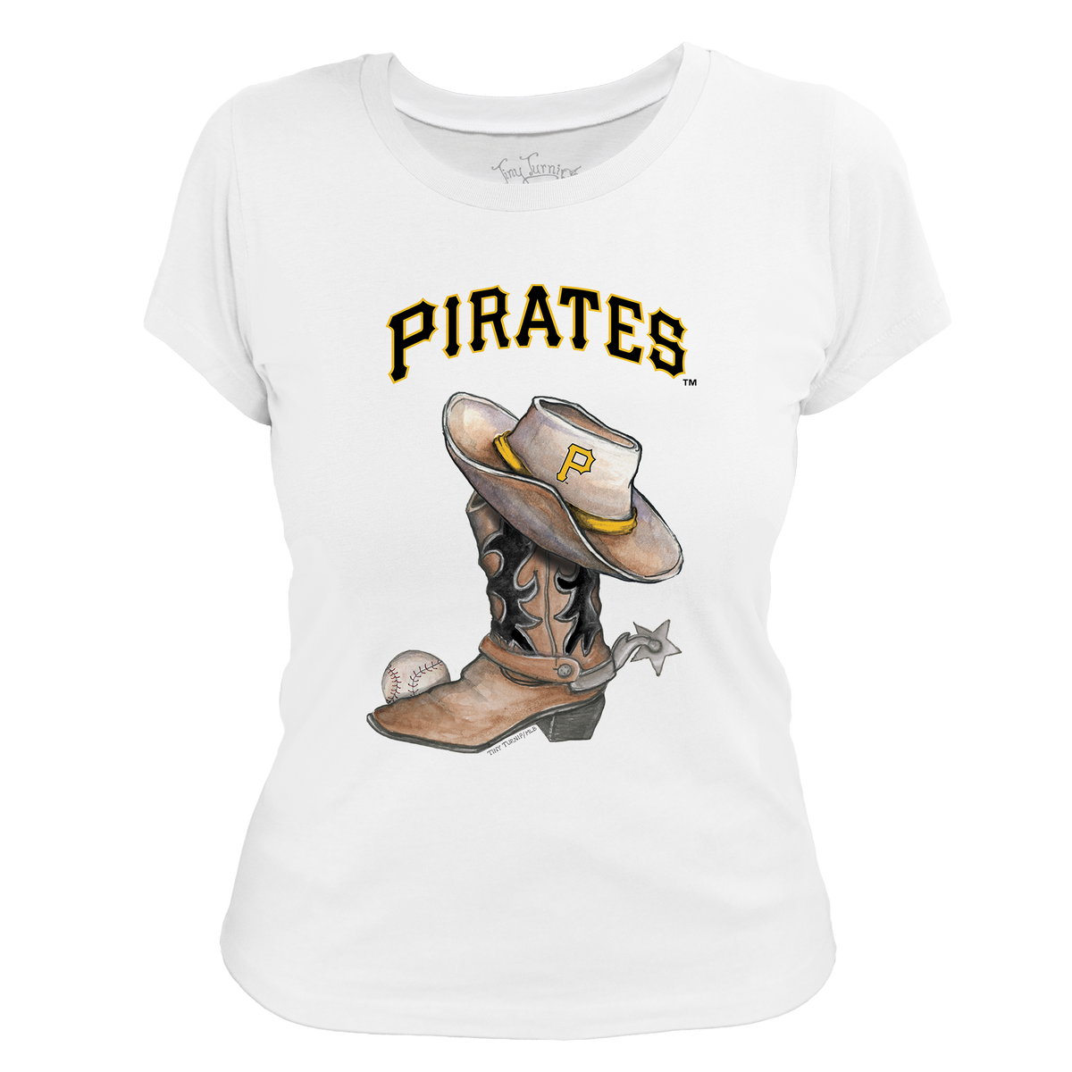 Pittsburgh Pirates Cowboy Boot Women's Tee Shirt