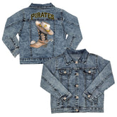 Pittsburgh Pirates Cowboy Boot Kid's Denim Jacket