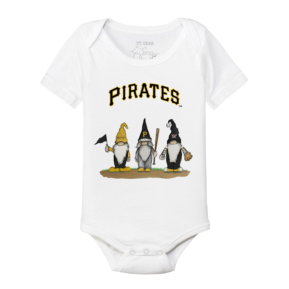 Pittsburgh Pirates Gnomes Short Sleeve Snapper