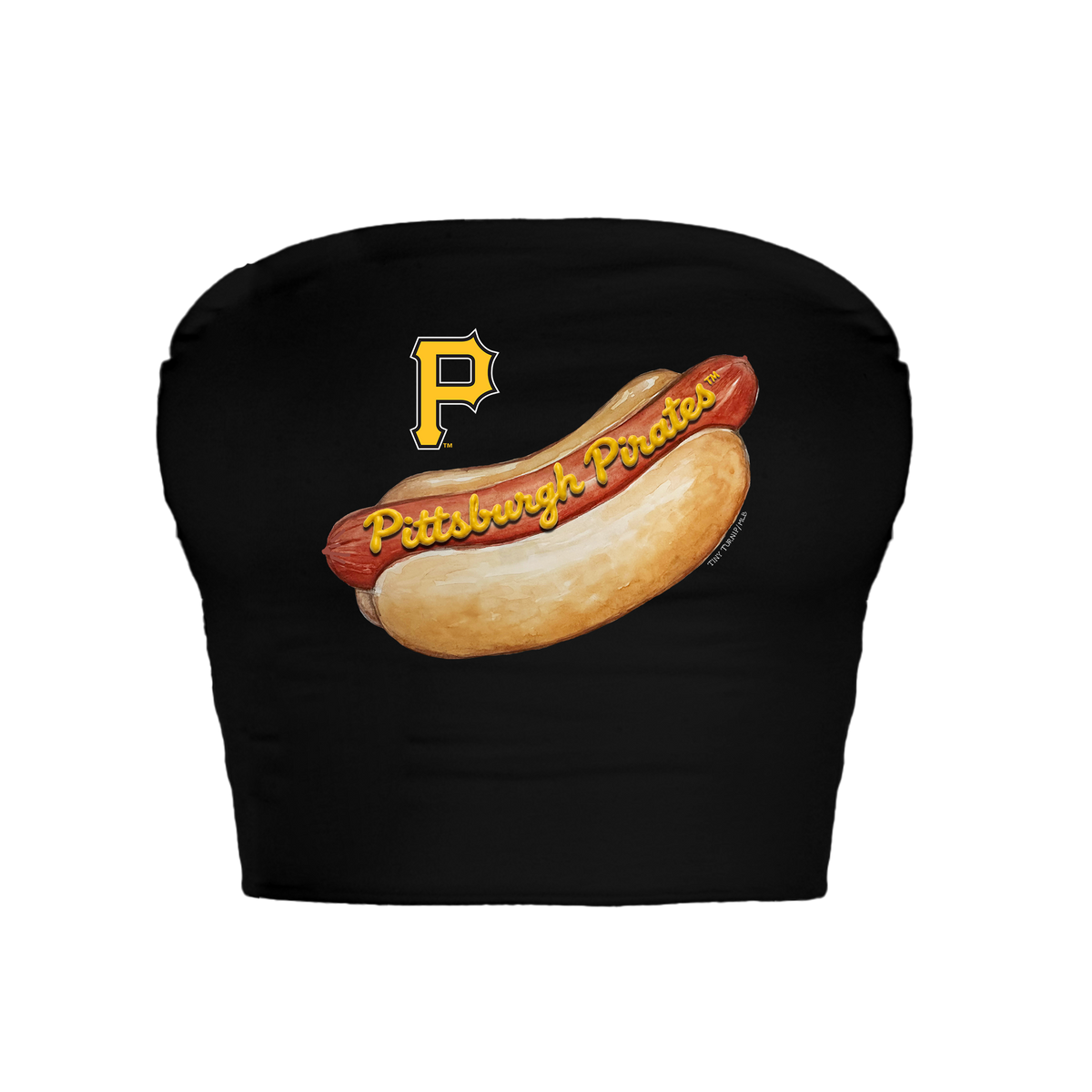 Pittsburgh Pirates Hot Dog Crop Tube Top