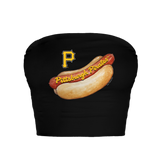 Pittsburgh Pirates Hot Dog Crop Tube Top