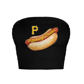 Pittsburgh Pirates Hot Dog Crop Tube Top