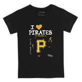 I Heart Pirates Kid's Tee Shirt - Tiny Turnip