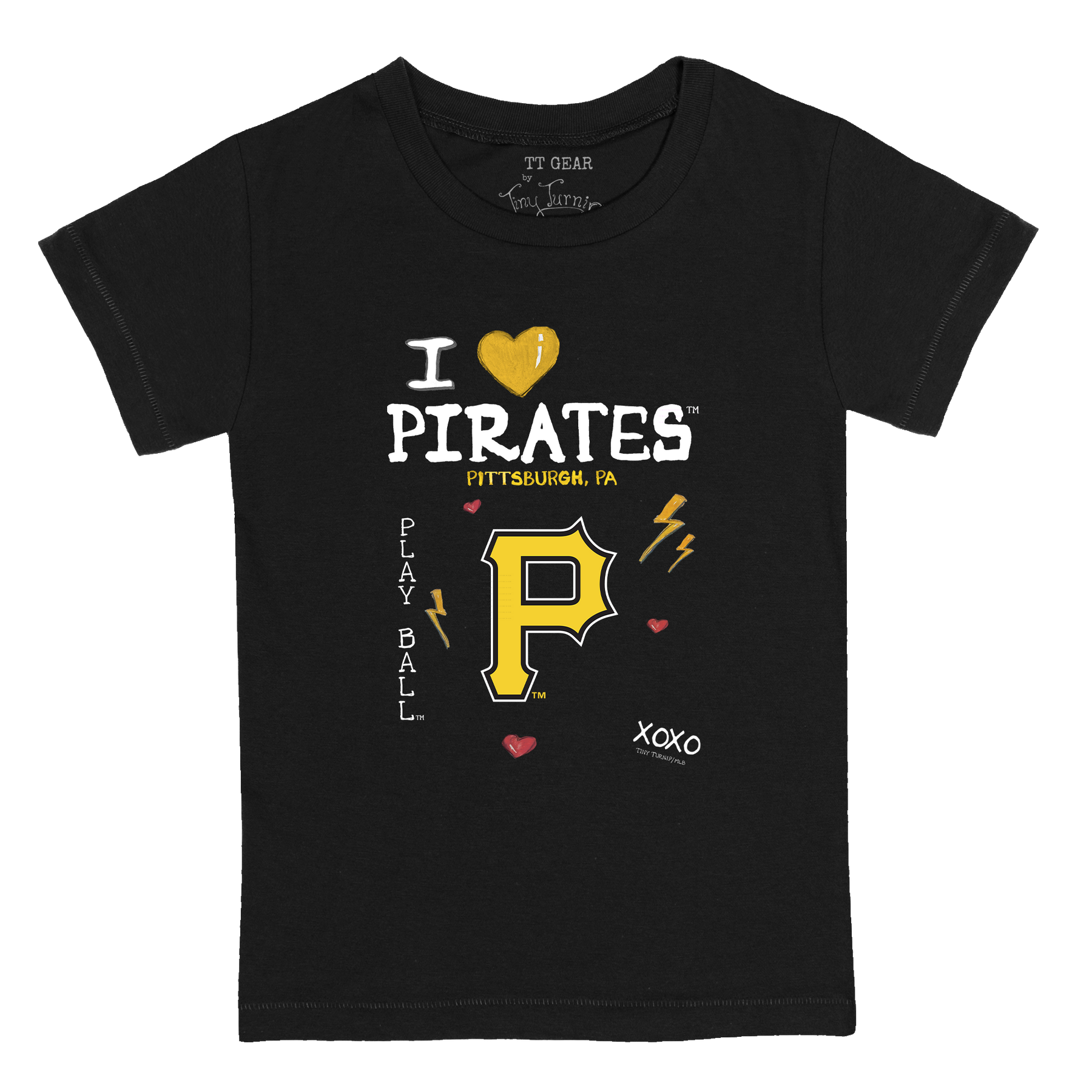 I Heart Pirates Kid's Tee Shirt - Tiny Turnip