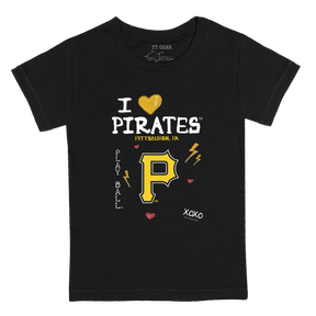 I Heart Pirates Kid's Tee Shirt - Tiny Turnip
