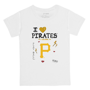 I Heart Pirates Kid's Tee Shirt - Tiny Turnip