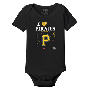 I Heart Pirates Short Sleeve Snapper - Tiny Turnip
