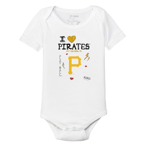 I Heart Pirates Short Sleeve Snapper - Tiny Turnip