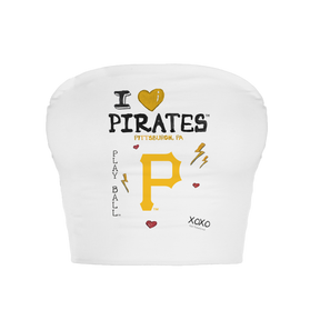 Pittsburgh Pirates I Heart Pirates Crop Tube Top