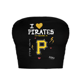 Pittsburgh Pirates I Heart Pirates Crop Tube Top