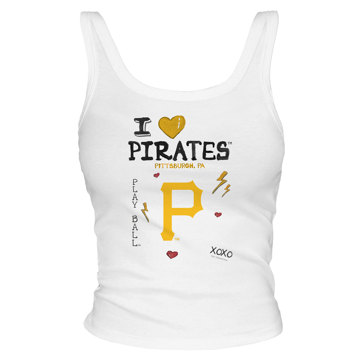 I Heart Pirates Tank - Tiny Turnip