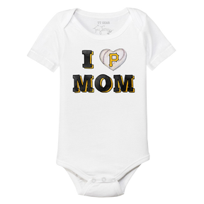 Pittsburgh Pirates I Love Mom Short Sleeve Snapper