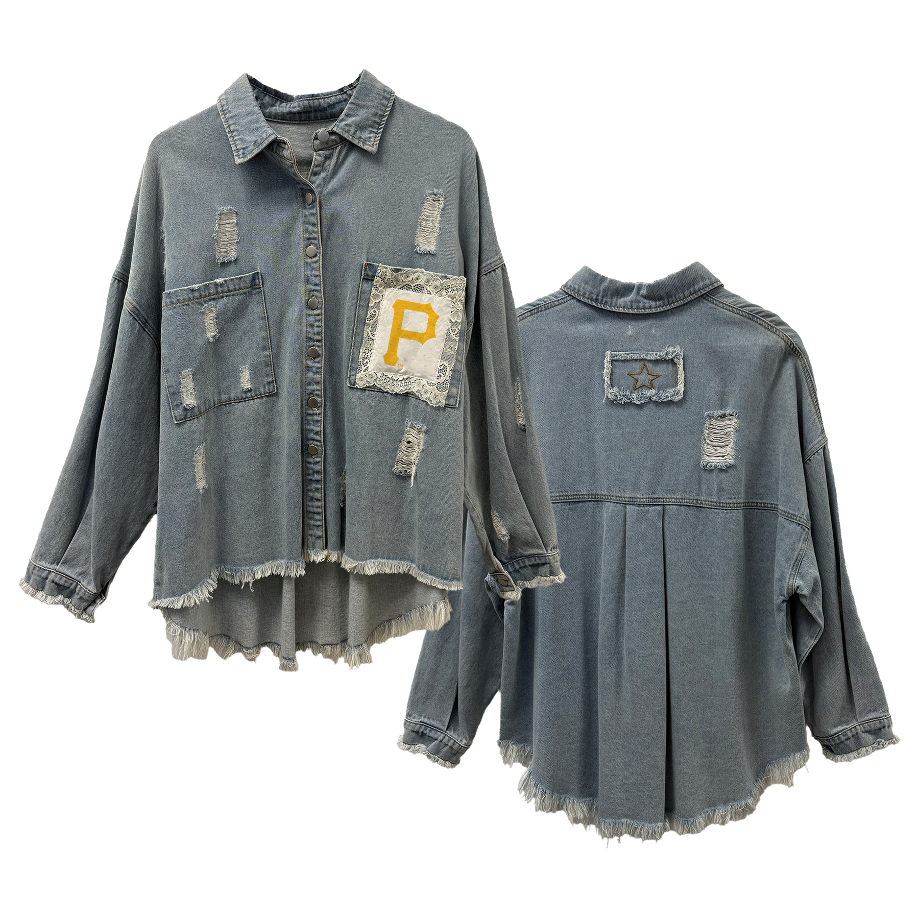 Pittsburgh Pirates Lace Olivia Jacket - Tiny Turnip