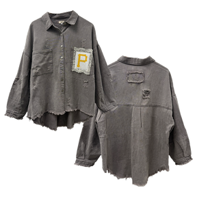 Pittsburgh Pirates Lace Olivia Jacket - Tiny Turnip