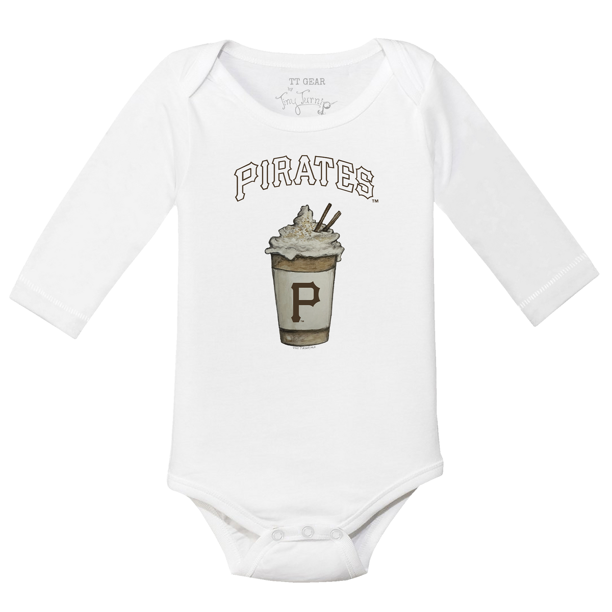 Pittsburgh Pirates Latte Long Sleeve Snapper