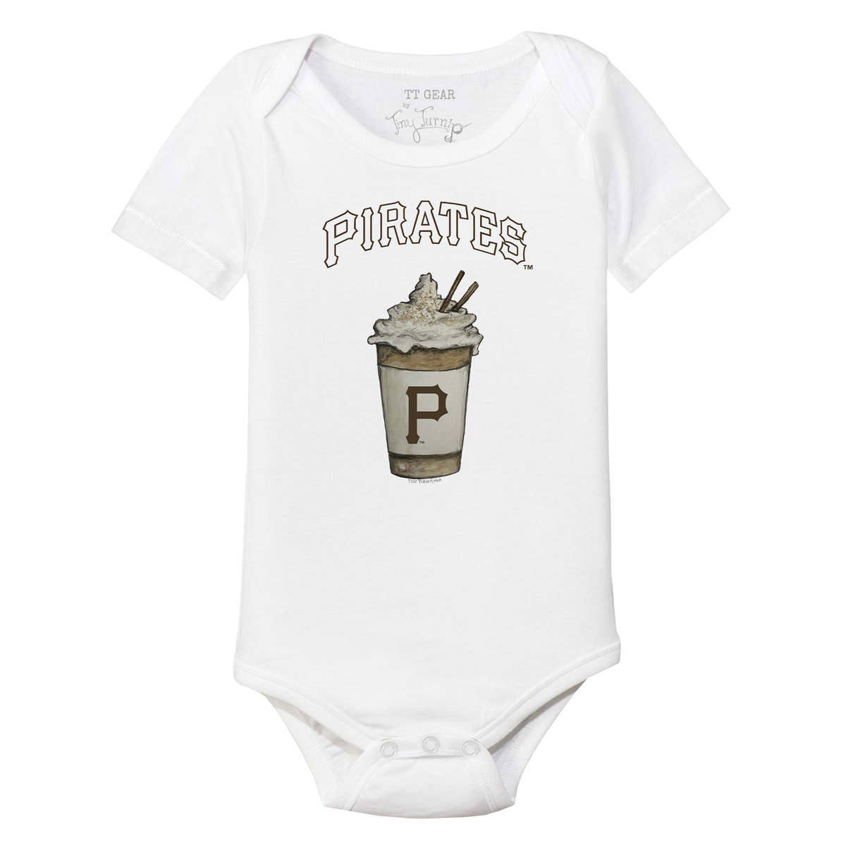 Pittsburgh Pirates Latte Short Sleeve Snapper