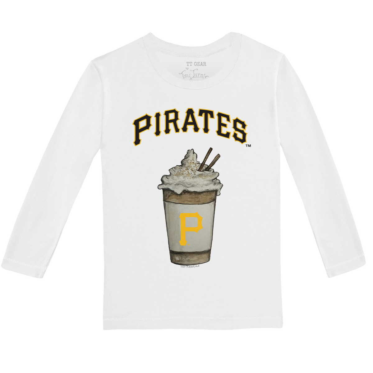 Pittsburgh Pirates Latte Long-Sleeve Tee Shirt