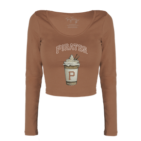 Pittsburgh Pirates Latte Women's Lucy Long Sleeve