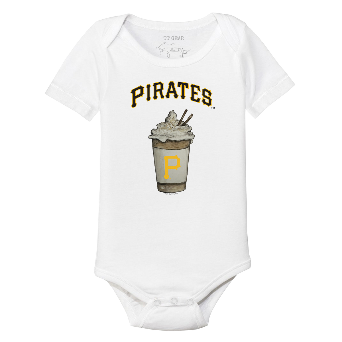 Pittsburgh Pirates Latte Short Sleeve Snapper