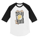 Pittsburgh Pirates Lil' Peanut 3/4 Black Sleeve Raglan