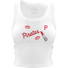 Pittsburgh Pirates Lipstick Crop Tank - Tiny Turnip