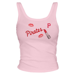 Pittsburgh Pirates Lipstick OG Ribbed Tank - Tiny Turnip