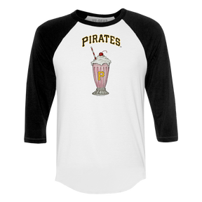 Pittsburgh Pirates Milkshake 3/4 Black Sleeve Raglan