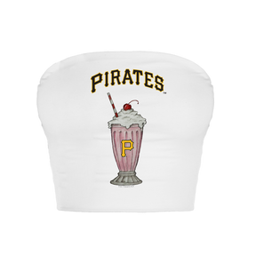 Pittsburgh Pirates Milkshake Crop Tube Top