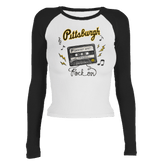 Pittsburgh Pirates Mixtape Roxy Raglan Long Sleeve