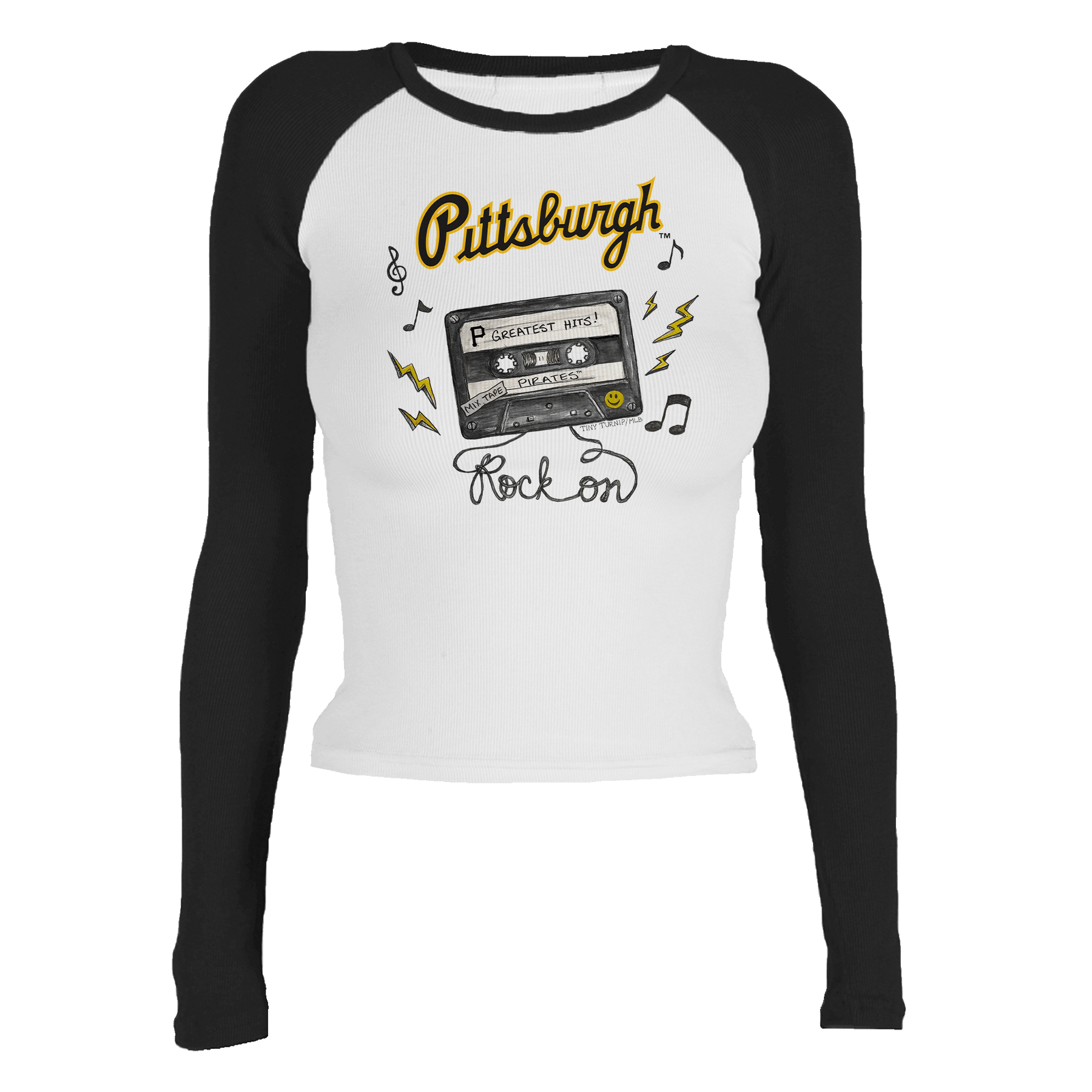 Pittsburgh Pirates Mixtape Roxy Raglan Long Sleeve