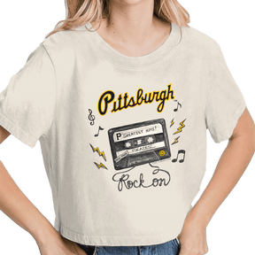 Pittsburgh Pirates Mixtape Vintage Crop Tee - Tiny Turnip