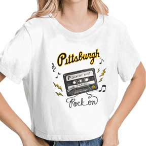 Pittsburgh Pirates Mixtape Vintage Crop Tee - Tiny Turnip