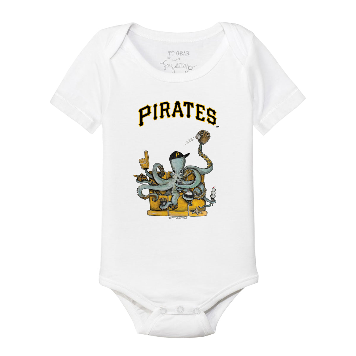 Pittsburgh Pirates Octopus Short Sleeve Snapper