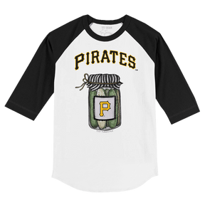 Pittsburgh Pirates Pickle Jar 3/4 Black Sleeve Raglan
