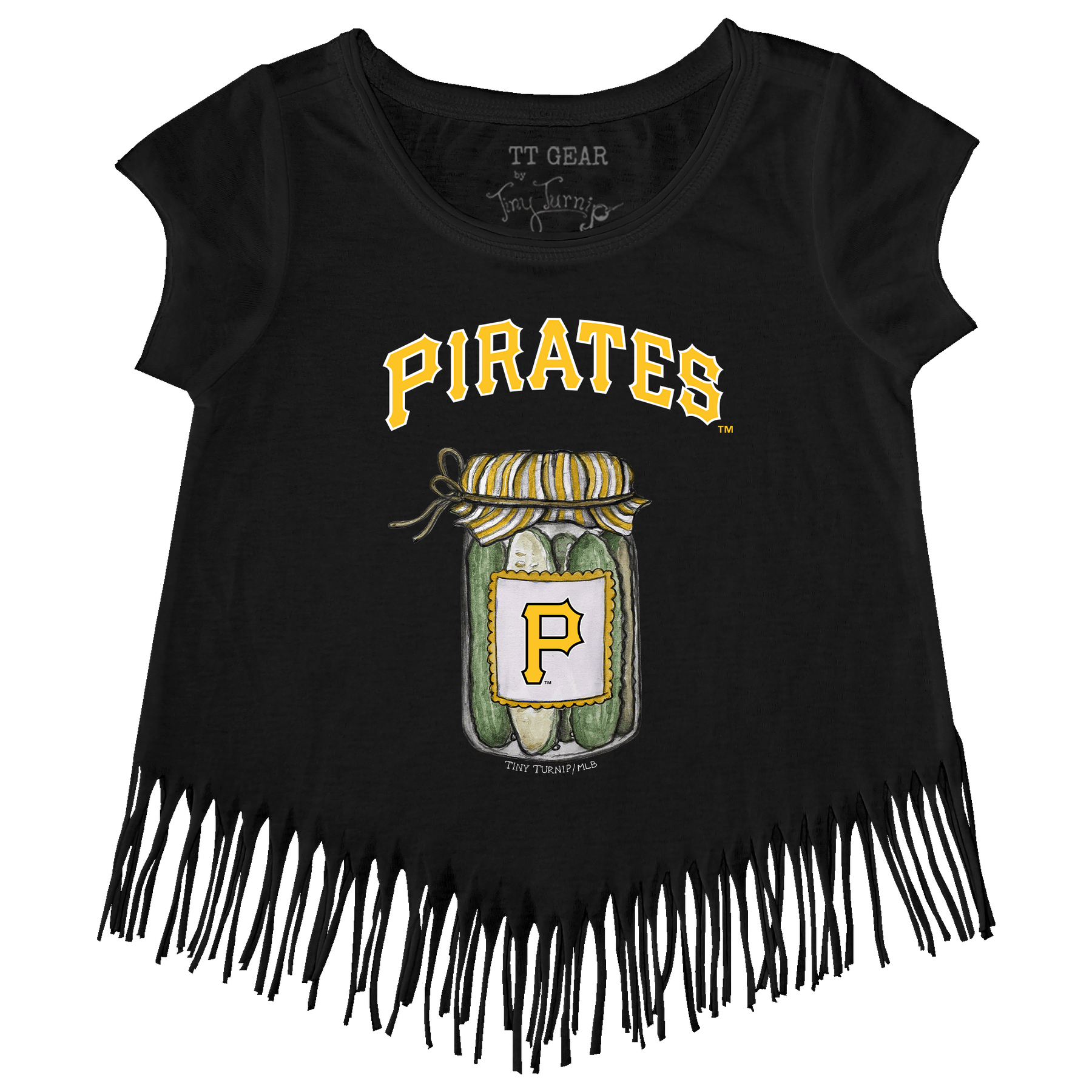 Pittsburgh Pirates Pickle Jar Fringe Tee