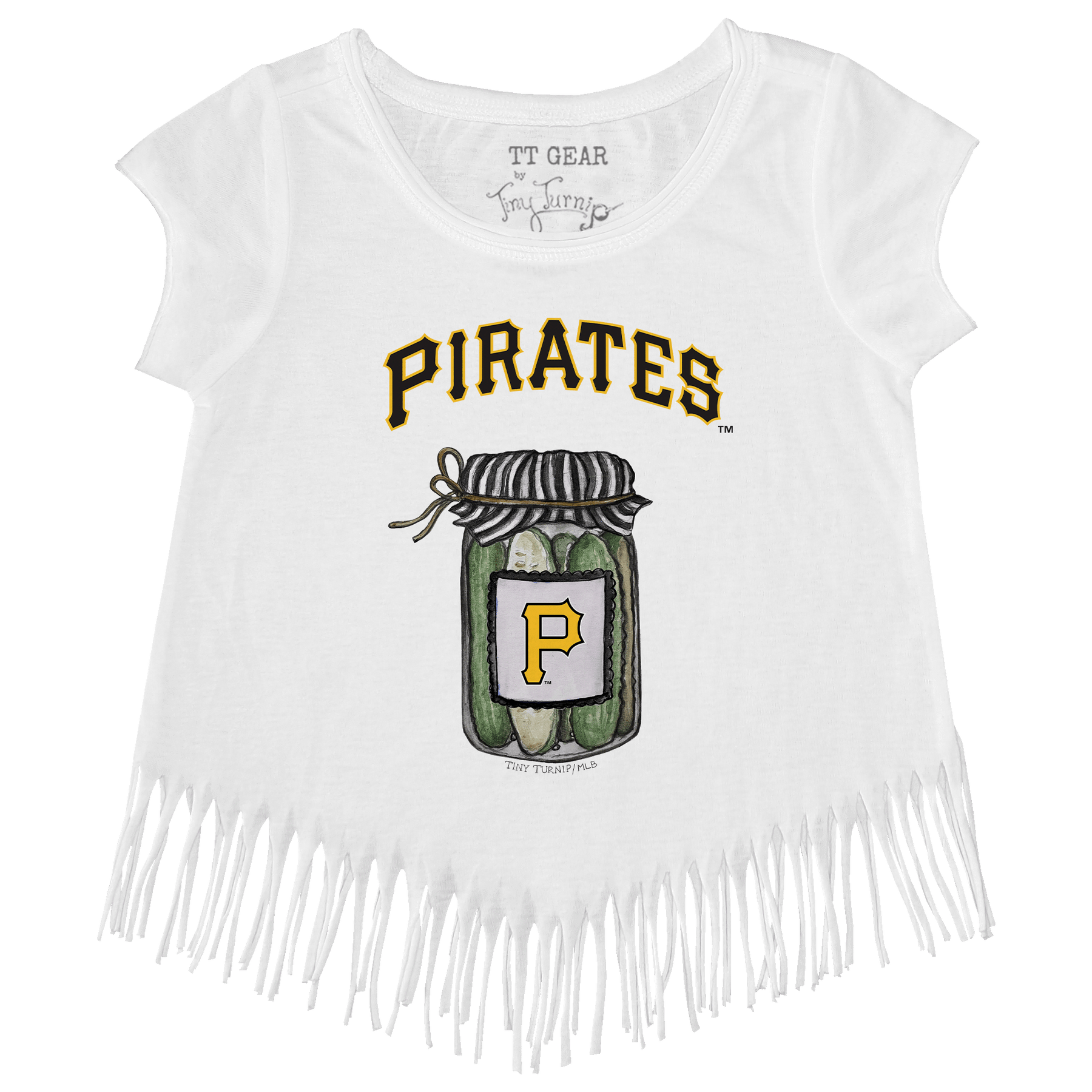 Pittsburgh Pirates Pickle Jar Fringe Tee