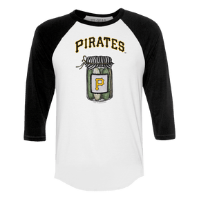 Pittsburgh Pirates Pickle Jar 3/4 Black Sleeve Raglan