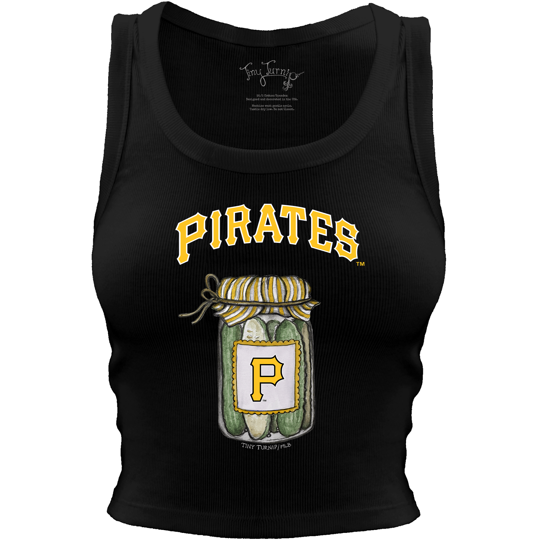 Pittsburgh Pirates Pickle Jar Crop Tank