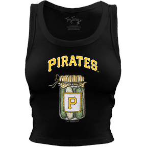 Pittsburgh Pirates Pickle Jar Crop Tank
