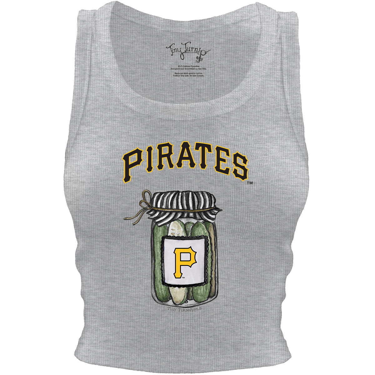 Pittsburgh Pirates Pickle Jar Crop Tank