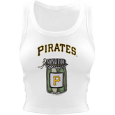 Pittsburgh Pirates Pickle Jar Crop Tank