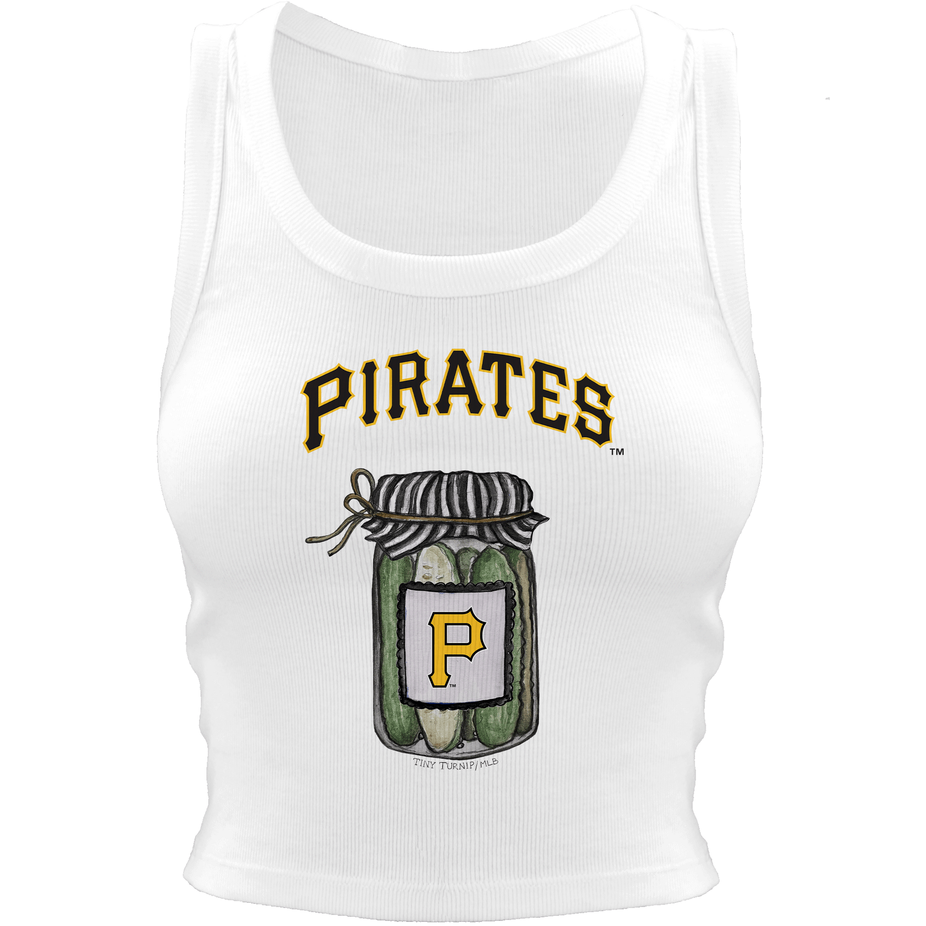 Pittsburgh Pirates Pickle Jar Crop Tank