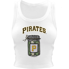 Pittsburgh Pirates Pickle Jar Crop Tank