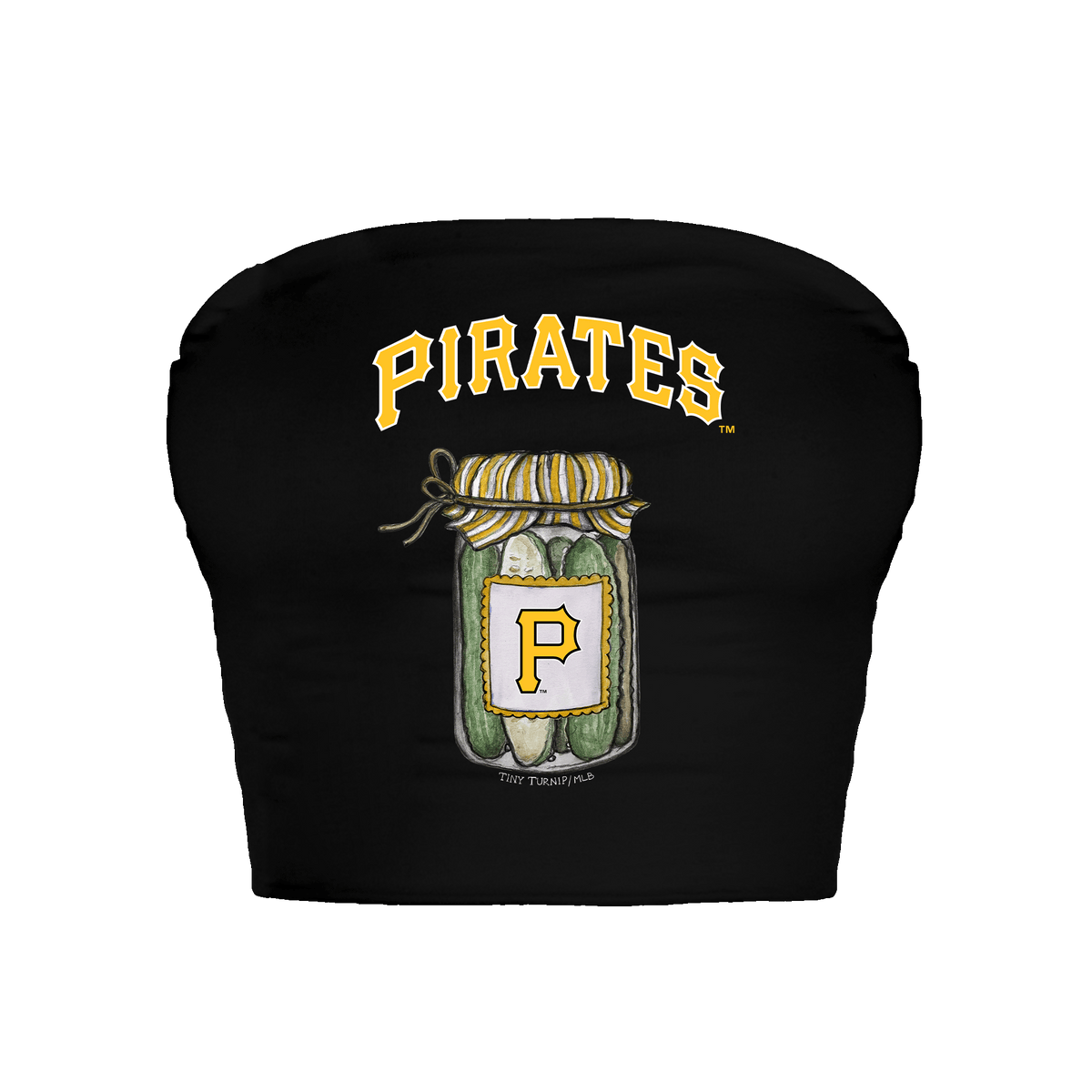 Pittsburgh Pirates Pickle Jar Crop Tube Top